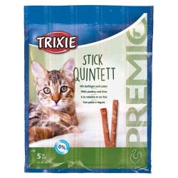 Trixie PREMIO Stick Quintett, poultry-liver, skanėstas katėms 5x5 g