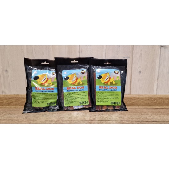 Real Dog jaučio peniai pjaustyti 15 cm 4 vnt