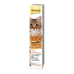 GIMCAT ANTI-HAIRBALL DUO PASTE MALT+CHEESE 50g