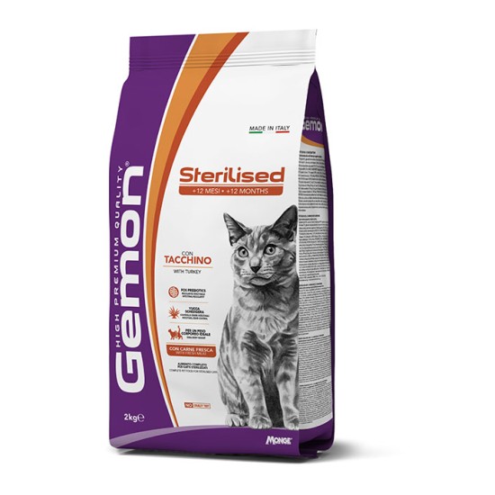 GEMON - Dry Cat Sterilized turkey 7kg