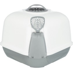 Trixie Maro kampinis Tualetas namelis katei, su lopetėle 60x43x52 cm, šv. pilkas/baltas