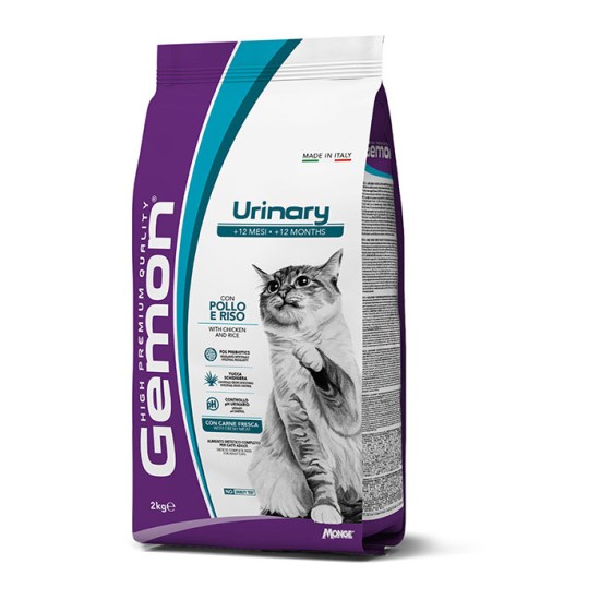 GEMON - Dry Cat Urinary su vištiena ir ryžiais suaugusioms katėms 2kg