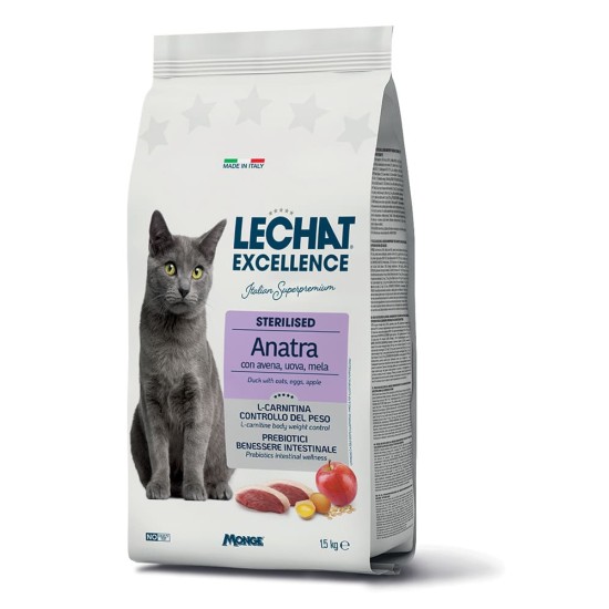 Lechat Exc. sausas pašaras sterilizuotoms katėms su antiena 1,5 kg