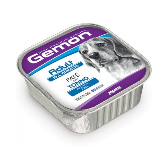 GEMON - Wet Dog Pate Adult konservai šunims su tunu 150 g