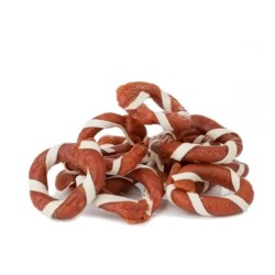 Hau&amp;Miau ėrienos žiedai apsukti žuvimi, 500g