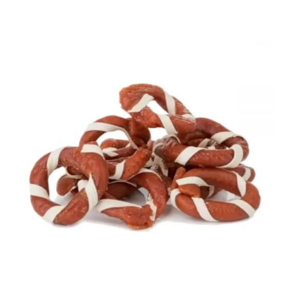 Hau&amp;Miau ėrienos žiedai apsukti žuvimi, 500g