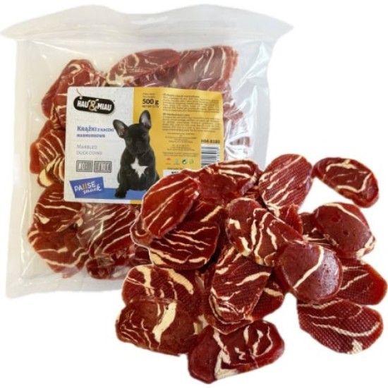 Hau&amp;Miau marmurinės antienos riekelės, 500g