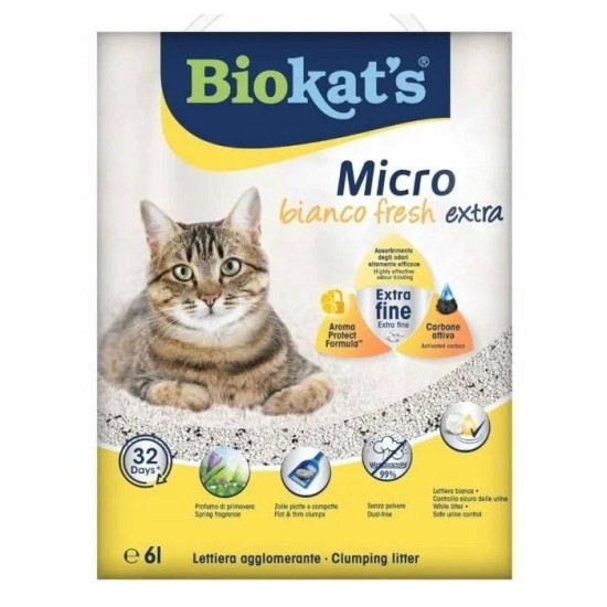 BIOKAT'S MICRO BIANCO FRESH EXTRA 6lt - KART. DĖŽĖ