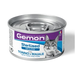 GEMON - Wet Cat Mousse Sterilised Tuna/Pork 85g