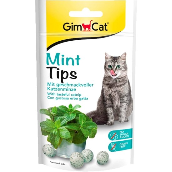 GIMCAT MINT TIPS skanėstai katėms 40g