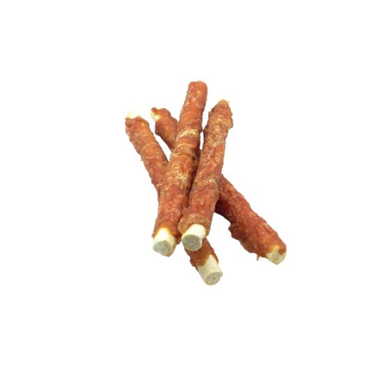 Real Dog SNACKS Žaliaminės odos ritinys su triušiena 25cm 500g