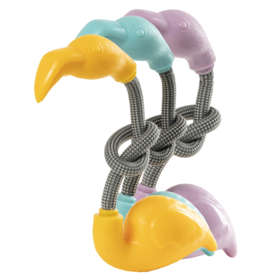 Gimdog FLAMINGO įv. spalvų žaislas šuniui