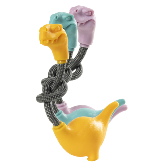 Gimdog DINOSAUR įv. spalvų žaislas šuniui