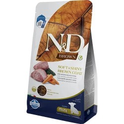 FARMINA N&amp;D BROWN - DOG Dry Lamb Spirulina&amp;Carrot PUPPY MINI 1,5 kg