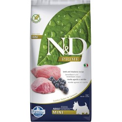 FARMINA N&amp;D PRIME - DOG Dry Lamb&amp;Blueberry ADULT MINI 7 kg