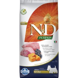 FARMINA N&amp;D PUMPKIN - DOG Dry Lamb&amp;Blueberry ADULT MINI 7 kg