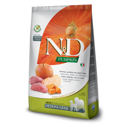 FARMINA N&amp;D PUMPKIN - DOG Dry Wild Boar&amp;Apple ADULT MED&amp;MAX 2,5 kg