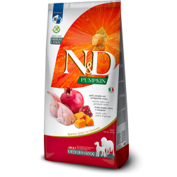 FARMINA N&amp;D PUMPKIN - DOG Dry Quail&amp;Pomegr ADULT MEDIUM MAXI 12 kg
