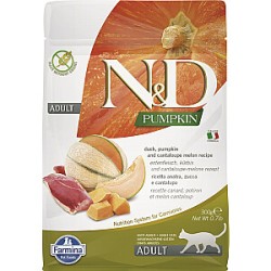 FARMINA N&amp;D PUMPKIN - CAT Dry Duck&amp;Cantaloupe ADULT 300 g