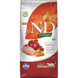 FARMINA N&amp;D PUMPKIN - CAT Dry Quail&amp;Pomegr NEUTERED ADULT 5 kg