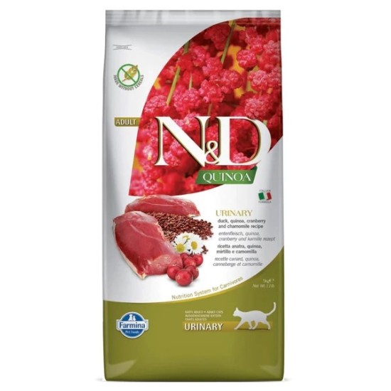 FARMINA N&amp;D QUINOA - CAT Dry URINARY Duck&amp;Cranberry ADULT 5 kg