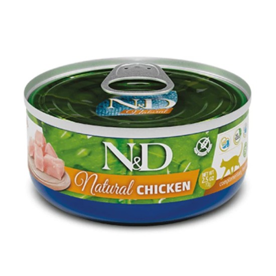FARMINA N&amp;D NATURAL - CAT Wet Chicken ADULT 70 g