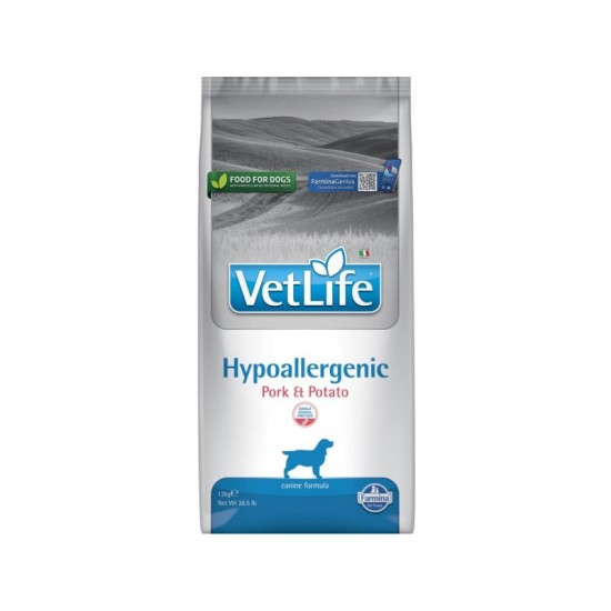FARMINA VET LIFE - DOG Dry HYPOALLERGENIC Pork&amp;Potato 12 kg
