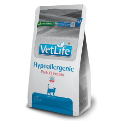 FARMINA VET LIFE - CAT Dry HYPOALLERGENIC Pork&amp;Potato ADULT 400 g