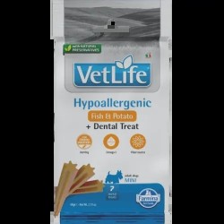 FARMINA  VET LIFE - DOG TREAT - HYPOALLERGENIC Fish&Potato ADULT MINI 60 g