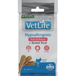 FARMINA  VET LIFE - DOG TREAT - HYPOALLERGENIC Pork&amp;Potato ADULT MINI 60 g