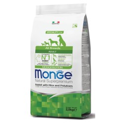 Monge Dry Dog Spec. Line suaugusiems visų veislių šunims su triušiena, ryžiais ir bulvės 12kg