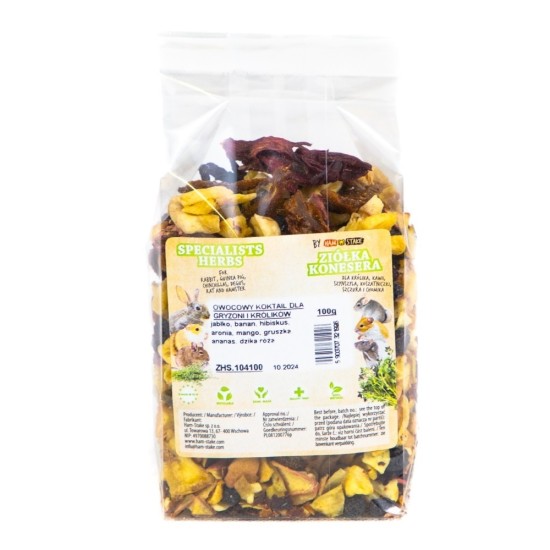 Ham-Stake Ovocný koktejl pro hlodavce a králíky 100 g