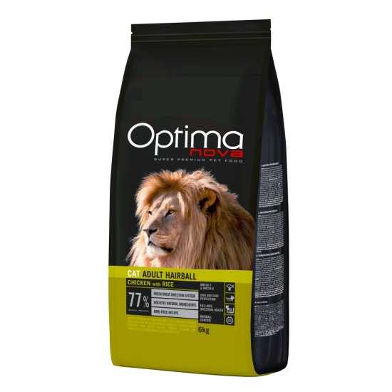 OPTIMA Nova Cat Hairball sausas maistas katėms