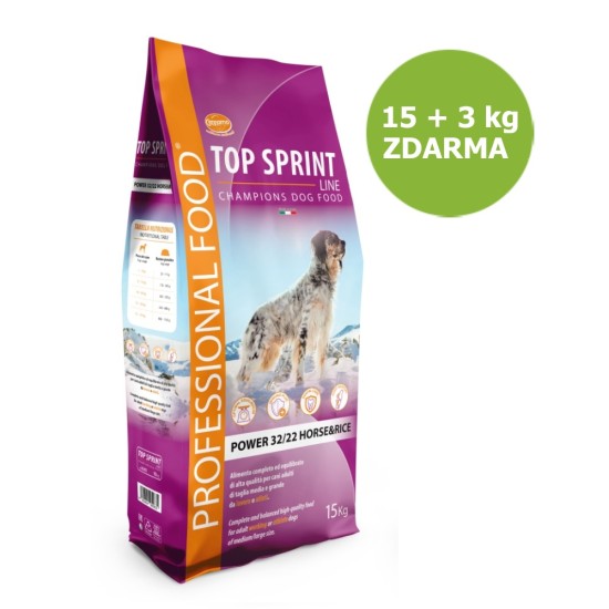 Top Sprint Power Horse & Rice 15 kg + 3 kg ZDARMA