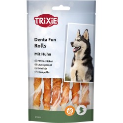 Trixie Denta Fun skanėstai šunims, kramtomi vištienos suktinukai 70 g