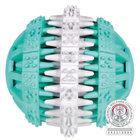 Trixie Denta Fun kamuolys, mėtinis, natūrali guma, ø 6 cm
