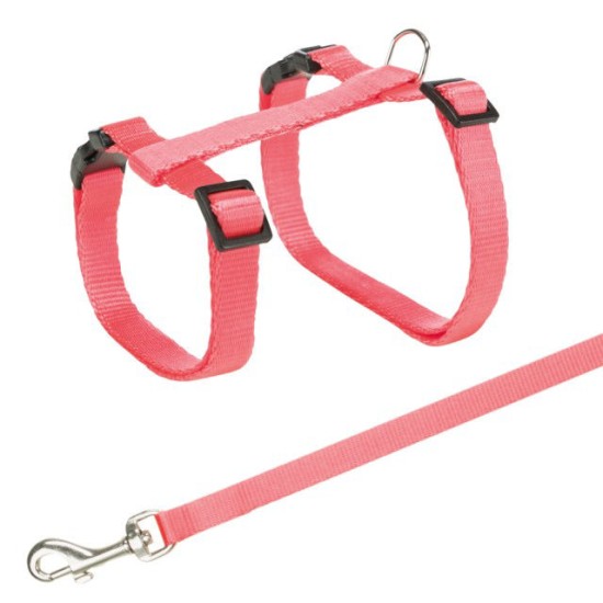 Trixie Kačių petnešos su pavadėliu, 27-45 cm-10 mm, 1.20 m