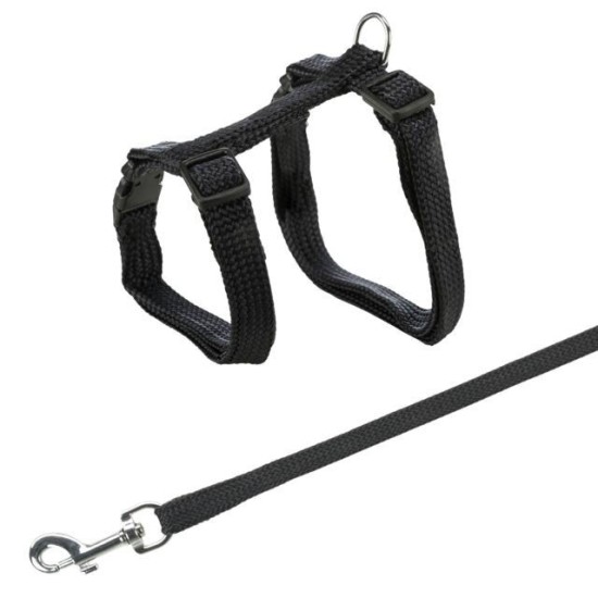 Trixie Kačių petnešos su pavadėliu, Snap, Easy, 22-42 cm-10 mm, 1.25 m