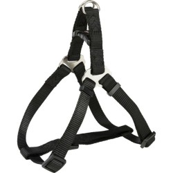 Trixie Premium One Touch petnešos, XL 80-100cm/25mm, juodos