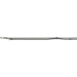 Trixie Softline Elegance pritaikomas pavadys, XS-S 2m/15mm, juodas/grafito