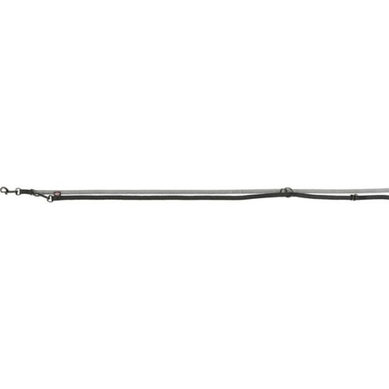 Trixie Softline Elegance pritaikomas pavadys, XS-S 2m/15mm, juodas/grafito
