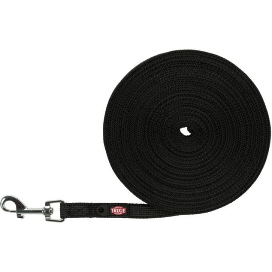Trixie Tracking pavadys, gumuotas S-M 1m/15mm, juodas