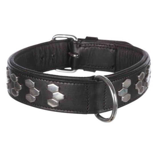 Trixie Active antkaklis su met. apdaila, oda M 38-45cm/40mm, juodas