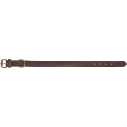 Trixie Rustic rieb. odos antkaklis, M 37-44cm/25mm, tams. rudas