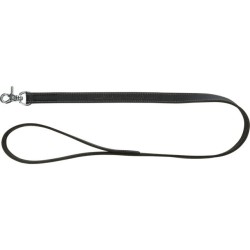 Trixie Rustic rieb. odos pavadys Heartbeat, M-L 1m/20mm, juodas