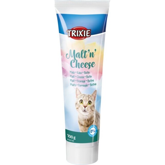 Trixie Malt'n'Cheese Anti hairball pasta virškinimui, 100g
