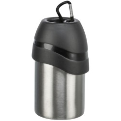 Trixie Gertuvė butelis su dubenėliu, nerūd. plienas/plastikas, 0.3 l