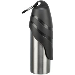 Trixie Gertuvė butelis su dubenėliu, nerūd. plienas/plastikas, 0.75 l
