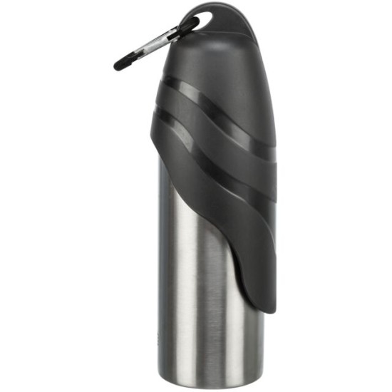 Trixie Gertuvė butelis su dubenėliu, nerūd. plienas/plastikas, 0.75 l