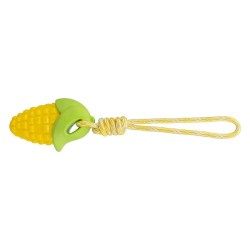 Trixie Žaislas šuniui Kukurūzų burbuolė ant virvės, TPR, 13 cm/34 cm